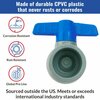 American Built Pro Ball valve 3/4 in. Slip x Slip CPVC Schedule 80, 3PK BVCP075-P3